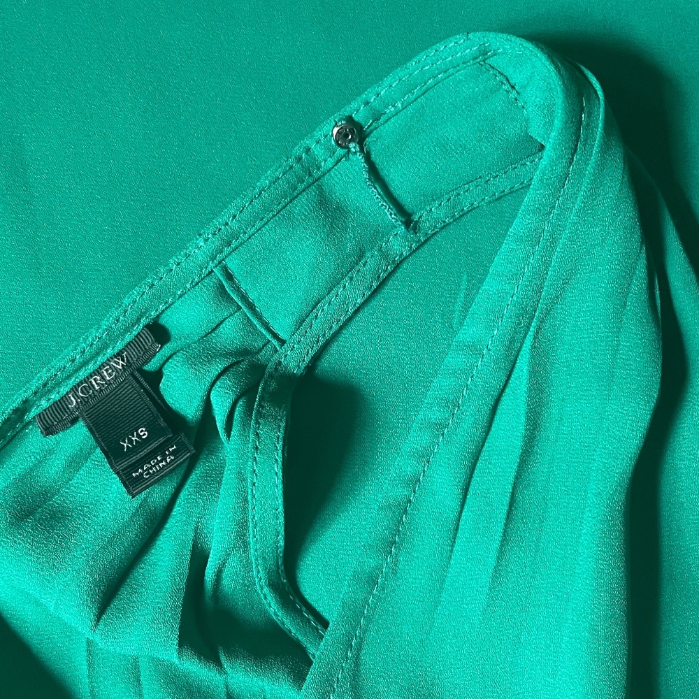J. Crew “XS” XXS Green Minimalist Maxi Dress - Picture 3 of 4